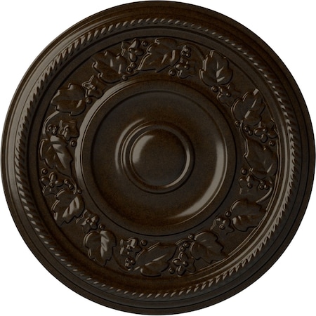 Tyrone Ceiling Medallion (Fits Canopies Up To 6 3/4), Hand-Painted Bronze, 16 1/8OD X 3/4P